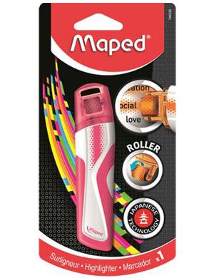 Maped Roller Highlighter - Pink